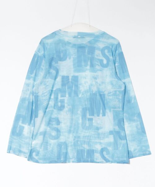 Ritzy(リッツィー)の「Y2K シアーロゴプリントルーズトップス(Tシャツ/カットソー・レディース・イエロー/ブルー・FREE)」の9枚目の写真