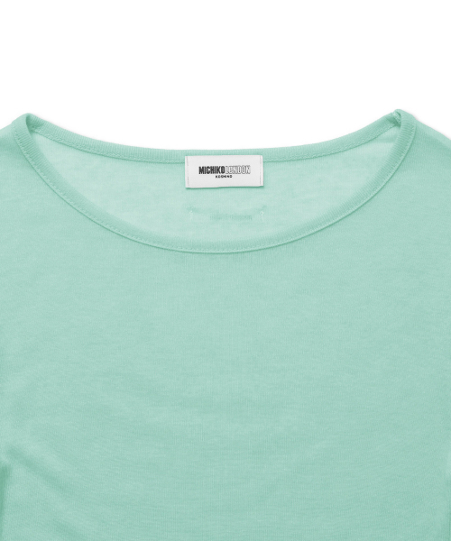 MICHIKO LONDON（ミチコ ロンドン）の「レイヤードシアーテンセルトップ ミントグリーン（Tシャツ/カットソー・レディース・その他・FREE）」の3枚目の写真