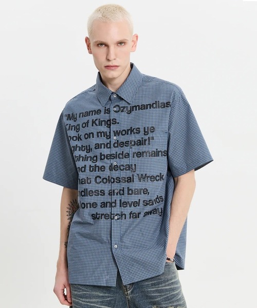 HOODHOOD(フッドフッド)の「【UNISEX】HOODHOOD/Typoチェックシャツ(シャツ/ブラウス・レディース・レッド/ブルー・MEDIUM)」の21枚目の写真