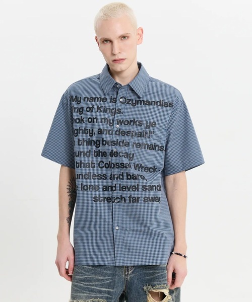 HOODHOOD(フッドフッド)の「【UNISEX】HOODHOOD/Typoチェックシャツ(シャツ/ブラウス・レディース・レッド/ブルー・MEDIUM)」の22枚目の写真