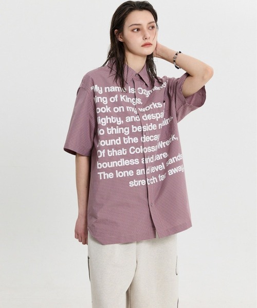 HOODHOOD(フッドフッド)の「【UNISEX】HOODHOOD/Typoチェックシャツ(シャツ/ブラウス・レディース・レッド/ブルー・MEDIUM)」の11枚目の写真