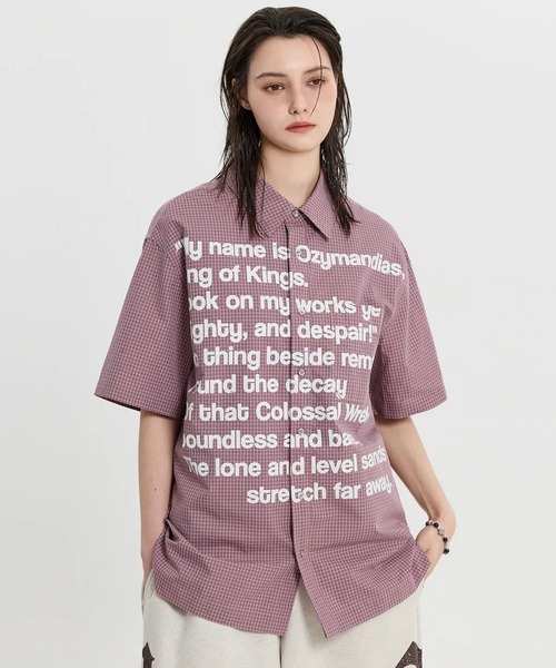 HOODHOOD(フッドフッド)の「【UNISEX】HOODHOOD/Typoチェックシャツ(シャツ/ブラウス・レディース・レッド/ブルー・MEDIUM)」の12枚目の写真