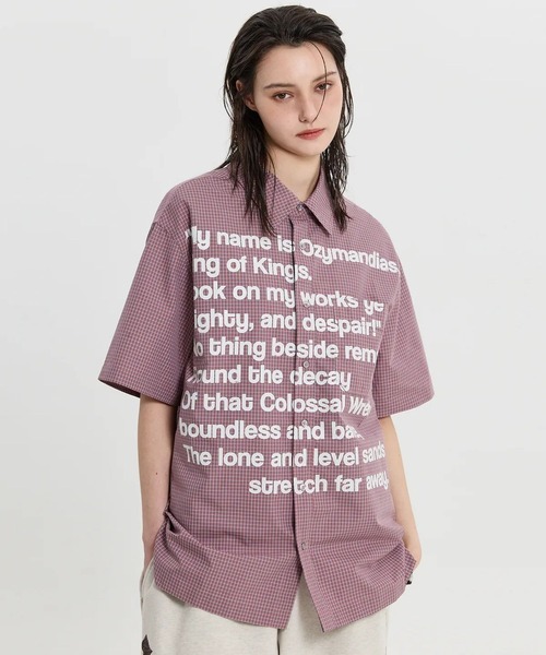 HOODHOOD(フッドフッド)の「【UNISEX】HOODHOOD/Typoチェックシャツ(シャツ/ブラウス・レディース・レッド/ブルー・MEDIUM)」の13枚目の写真