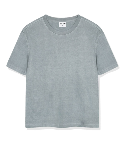ULIFEZIP（ユーライフジー）の「ノロスピグメントダイング半袖Tシャツ5カラー[ULZF_0001]（Tシャツ/カットソー・メンズ・グレー/ベージュ/スカイブルー/チャコール/グリーン・SMALL/MEDIUM/LARGE/X-LARGE）」の7枚目の写真