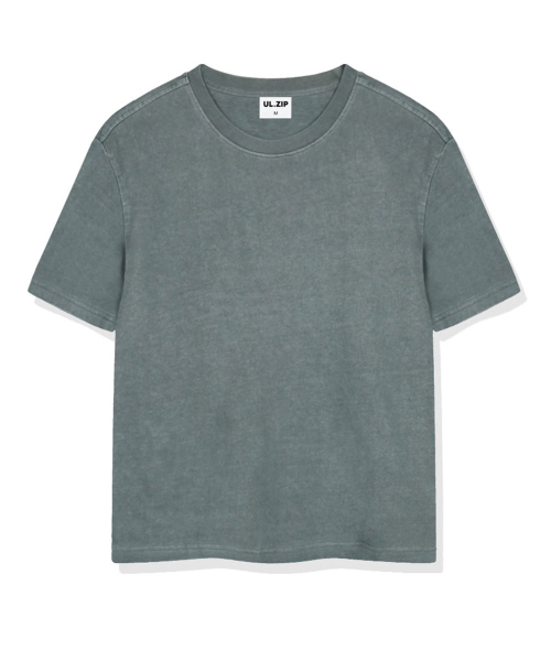 ULIFEZIP（ユーライフジー）の「ノロスピグメントダイング半袖Tシャツ5カラー[ULZF_0001]（Tシャツ/カットソー・メンズ・グレー/ベージュ/スカイブルー/チャコール/グリーン・SMALL/MEDIUM/LARGE/X-LARGE）」の9枚目の写真