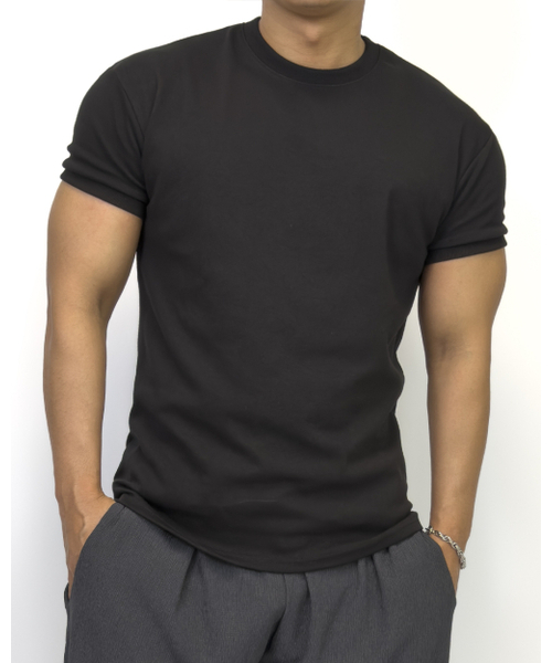 PACIENCIA(パシエンシア)の「ソリッドグリップスリムフィット半袖BLACK(Tシャツ/カットソー・メンズ・その他・LARGE/X-LARGE/XX-LARGE)」の1枚目の写真
