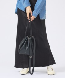 【YArKA/ヤーカ】real leather knit embroidery square soulder bag/リアルレザースクエアショルダーバッグ/ユニセックス