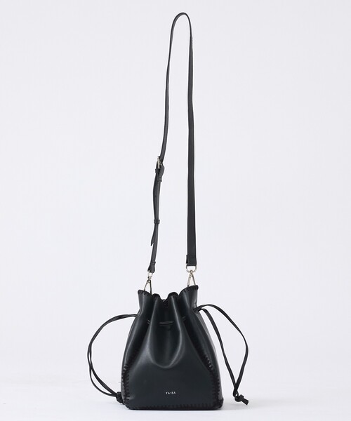 YArKA(ヤーカ)の「【YArKA/ヤーカ】real leather knit embroidery square soulder bag/リアルレザースクエアショルダーバッグ/ユニセックス(ショルダーバッグ・メンズ・ブラック・フリー)」の7枚目の写真