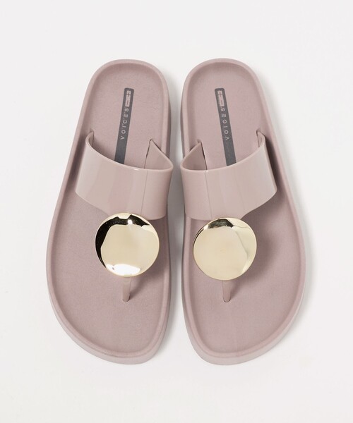 BEAUTY&YOUTH UNITED ARROWS(ビューティーアンドユースユナイテッドアローズ)の「<VOICES CULTURE>メタルモチーフ トング サンダル(サンダル・レディース・ライトピンク/ブラック・37/38)」の9枚目の写真