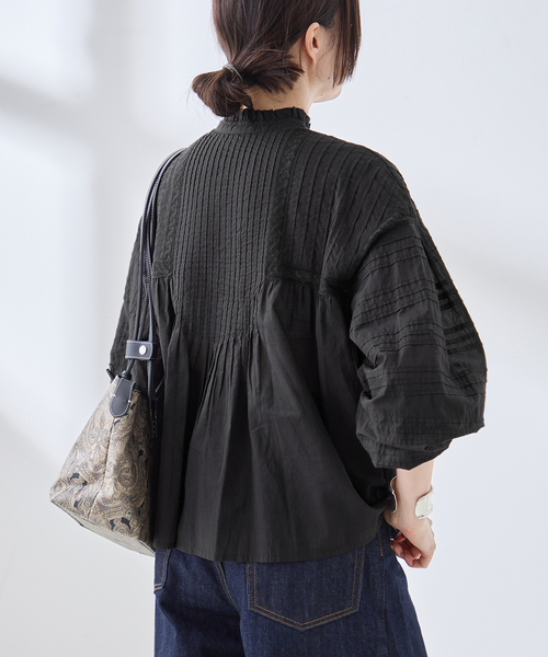 journal standard L'essage（ジャーナルスタンダードレサージュ）の「2WAYレースブラウス（シャツ/ブラウス・レディース・ホワイト/ブラック・FREE）」の7枚目の写真