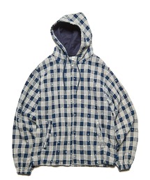 STAR PRINT CHECK HOODED BLOUSON