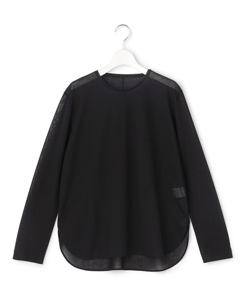 23区（ニジュウサンク）の「シアー ロングスリーブ Tシャツ（Tシャツ/カットソー・レディース・ブラック系/ホワイト系・38/40）」の12枚目の写真