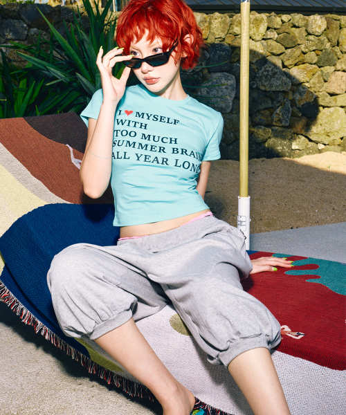 HIGHTIDEFRANKIE(ハイタイドフランキー)の「Summer Brain Tee Mint(Tシャツ/カットソー・レディース・ミント・FREE)」の6枚目の写真