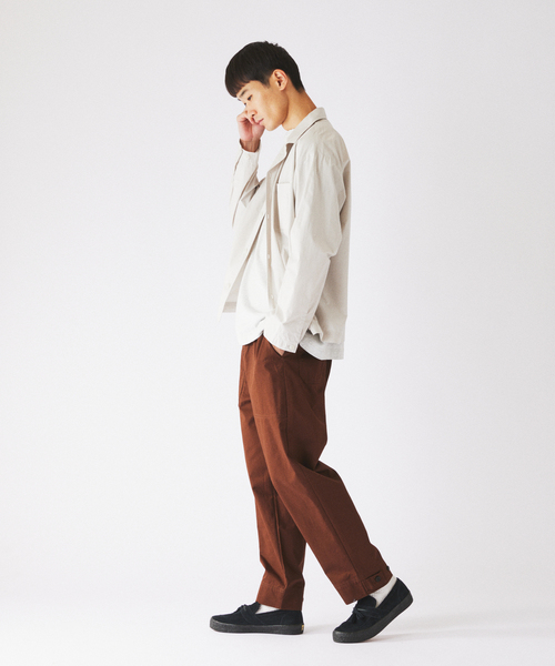 JOURNAL STANDARD relume(ジャーナルスタンダード レリューム)の「”Relume” コットンツイル ベイカーパンツ(チノパンツ・メンズ・グレー/ブラウン/ブラック/カーキ/オリーブ・LARGE/MEDIUM/SMALL)」の11枚目の写真