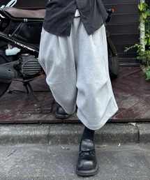 【Chikashitsu +】volume tuck bermuda sweat pants (2color) / 【チカシツプラス】ボリュームタックバミューダスウェットパンツ
