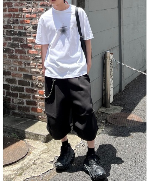 Chikashitsu +(チカシツプラス)の「【Chikashitsu +】volume tuck bermuda sweat pants (2color) / 【チカシツプラス】ボリュームタックバミューダスウェットパンツ(スウェットパンツ・メンズ・グレー/ブラック・ONE SIZE)」の7枚目の写真