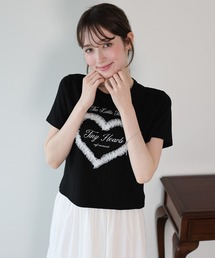 ハートレースショートTシャツ