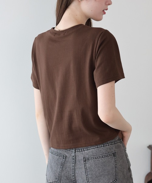 BLUEEAST(ブルーイースト)の「ハートレースショートTシャツ(Tシャツ/カットソー・レディース・ホワイト/ブラック/ブラウン・MEDIUM)」の15枚目の写真
