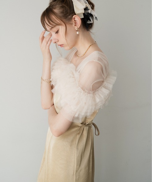 Dorry Doll（ドリードール）の「フラッフィーフリルIラインドレス（ドレス・レディース・イエロー/ブラック/ピンク系その他・MEDIUM）」の3枚目の写真