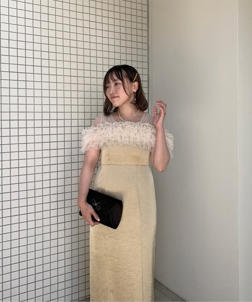 Dorry Doll（ドリードール）の「フラッフィーフリルIラインドレス（ドレス・レディース・イエロー/ブラック/ピンク系その他・MEDIUM）」の7枚目の写真