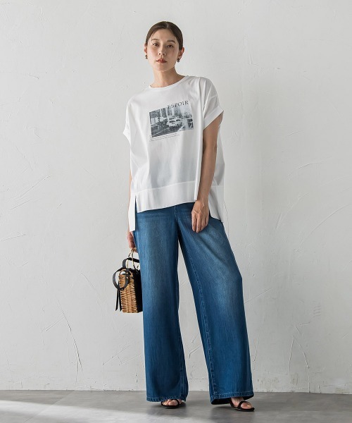 la.f…(ラエフ)の「フォトプリントTシャツ(Tシャツ/カットソー・レディース・ブラック/ホワイト・9号)」の6枚目の写真