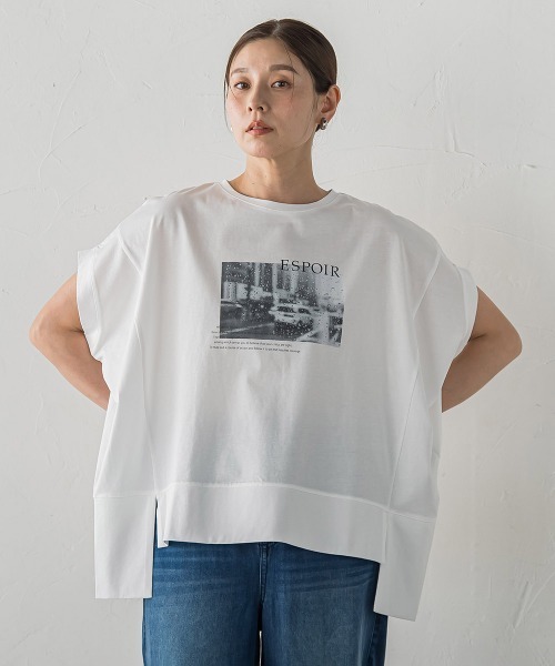 la.f…(ラエフ)の「フォトプリントTシャツ(Tシャツ/カットソー・レディース・ブラック/ホワイト・9号)」の3枚目の写真
