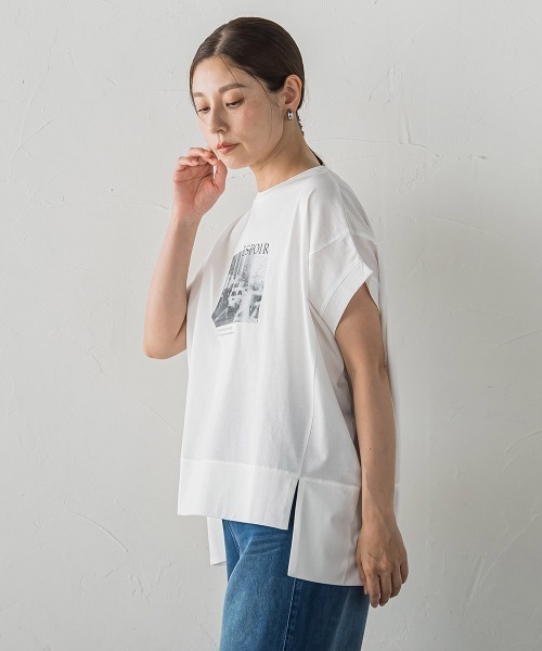 la.f…(ラエフ)の「フォトプリントTシャツ(Tシャツ/カットソー・レディース・ブラック/ホワイト・9号)」の4枚目の写真