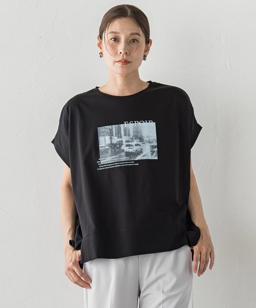 la.f…(ラエフ)の「フォトプリントTシャツ(Tシャツ/カットソー・レディース・ブラック/ホワイト・9号)」の11枚目の写真