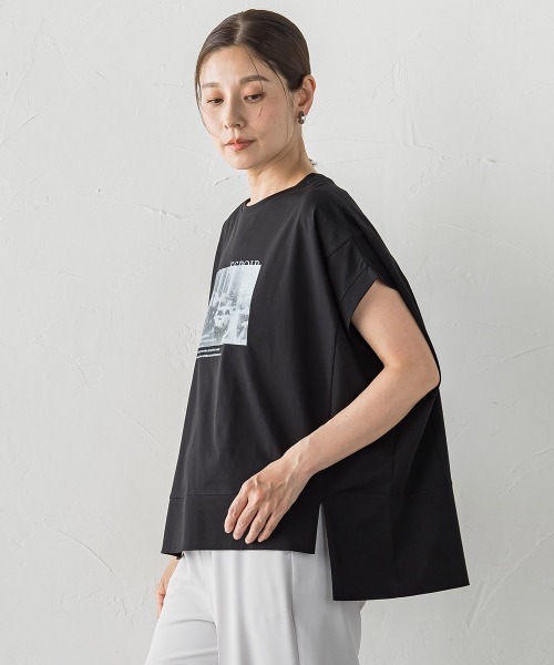 la.f…(ラエフ)の「フォトプリントTシャツ(Tシャツ/カットソー・レディース・ブラック/ホワイト・9号)」の12枚目の写真