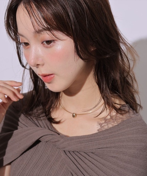 Mystrada(マイストラーダ)の「クロスケープオフショルニット(ニット/セーター・レディース・チャコールグレー/ベージュ系その他/ブラック・38)」の6枚目の写真