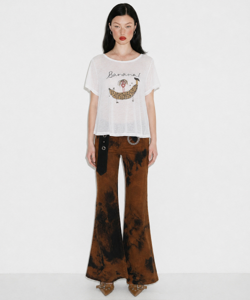 SETSETSET(セットセットセット)の「レオパードバナナフレアTシャツ(Tシャツ/カットソー・レディース・その他・ONE SIZE)」の9枚目の写真