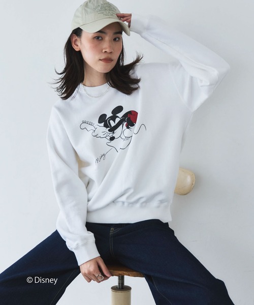 GOOD ROCK SPEED(グッドロックスピード)の「【GOOD ROCK SPEED】MICKEY/Sweat(スウェット・レディース・ホワイト・FREE)」の17枚目の写真