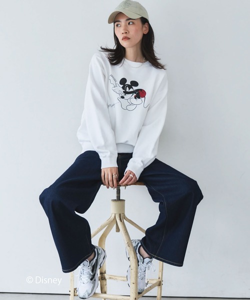 GOOD ROCK SPEED(グッドロックスピード)の「【GOOD ROCK SPEED】MICKEY/Sweat(スウェット・レディース・ホワイト・FREE)」の14枚目の写真