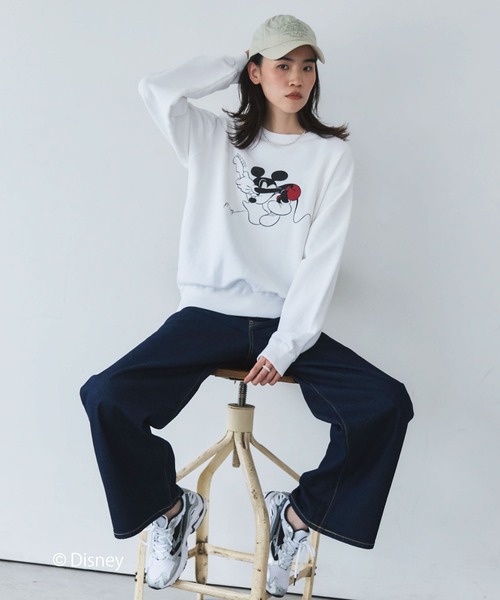 GOOD ROCK SPEED(グッドロックスピード)の「【GOOD ROCK SPEED】MICKEY/Sweat(スウェット・レディース・ホワイト・FREE)」の15枚目の写真