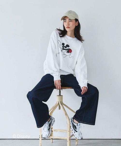 GOOD ROCK SPEED(グッドロックスピード)の「【GOOD ROCK SPEED】MICKEY/Sweat(スウェット・レディース・ホワイト・FREE)」の16枚目の写真