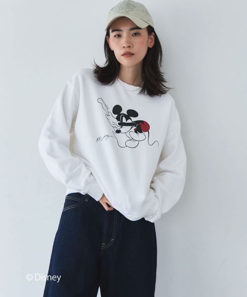 GOOD ROCK SPEED(グッドロックスピード)の「【GOOD ROCK SPEED】MICKEY/Sweat(スウェット・レディース・ホワイト・FREE)」の20枚目の写真