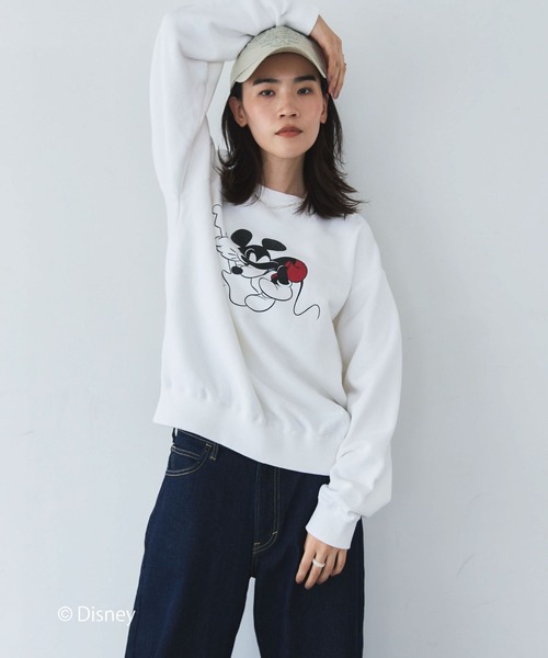 GOOD ROCK SPEED(グッドロックスピード)の「【GOOD ROCK SPEED】MICKEY/Sweat(スウェット・レディース・ホワイト・FREE)」の21枚目の写真