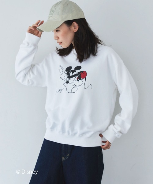 GOOD ROCK SPEED(グッドロックスピード)の「【GOOD ROCK SPEED】MICKEY/Sweat(スウェット・レディース・ホワイト・FREE)」の22枚目の写真