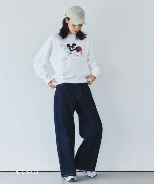 GOOD ROCK SPEED(グッドロックスピード)の「【GOOD ROCK SPEED】MICKEY/Sweat(スウェット・レディース・ホワイト・FREE)」の8枚目の写真