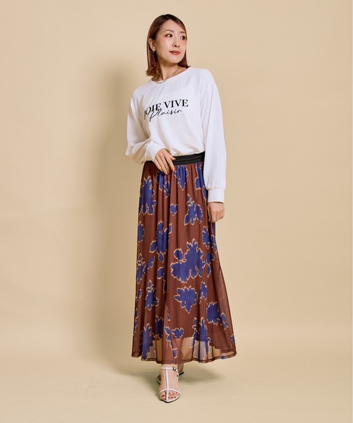LHELBIE(レルビエ)の「ブラウスロゴロンT(Tシャツ/カットソー・レディース・チャコールグレー/オフホワイト/ブラック/ライトベージュ・M)」の13枚目の写真