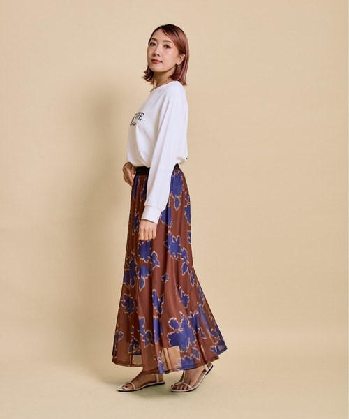 LHELBIE(レルビエ)の「ブラウスロゴロンT(Tシャツ/カットソー・レディース・チャコールグレー/オフホワイト/ブラック/ライトベージュ・M)」の15枚目の写真