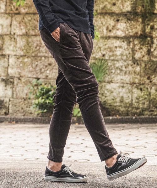 wjk reluxe(ダブルジェーケーリラックス)の「mp15279- Corduroy Banana Pants コーデュロイバナナパンツ(WR26W-15)(その他パンツ・メンズ・チャコール/グレイッシュベージュ/ホワイト・L/M/S)」の2枚目の写真