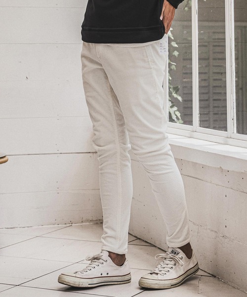 wjk reluxe(ダブルジェーケーリラックス)の「mp15279- Corduroy Banana Pants コーデュロイバナナパンツ(WR26W-15)(その他パンツ・メンズ・チャコール/グレイッシュベージュ/ホワイト・L/M/S)」の5枚目の写真