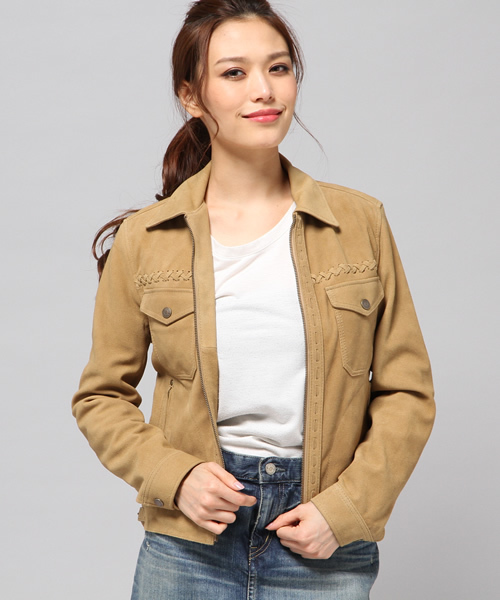 ヒステリックグラマー　 ジャンパー ベージュ HYSTERIC GLAMOUR（ヒステリックグラマー）の「HYSTERIC-G スタジャン