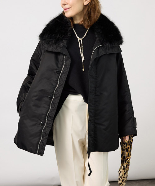 upperhights(アッパーハイツ)の「upper hights アッパーハイツ The U-Bench Mid 403A41402(その他アウター・レディース・ライトグレー/ブラック・X-SMALL)」の22枚目の写真