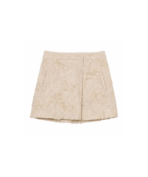 sahara(サハラ)の「Cut Jacquard Apron(スカート・レディース・アイボリー/ブラック・FREE)」の14枚目の写真