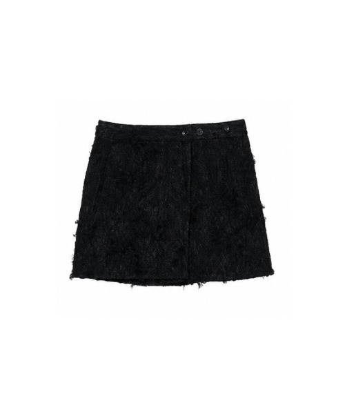 sahara(サハラ)の「Cut Jacquard Apron(スカート・レディース・アイボリー/ブラック・FREE)」の8枚目の写真