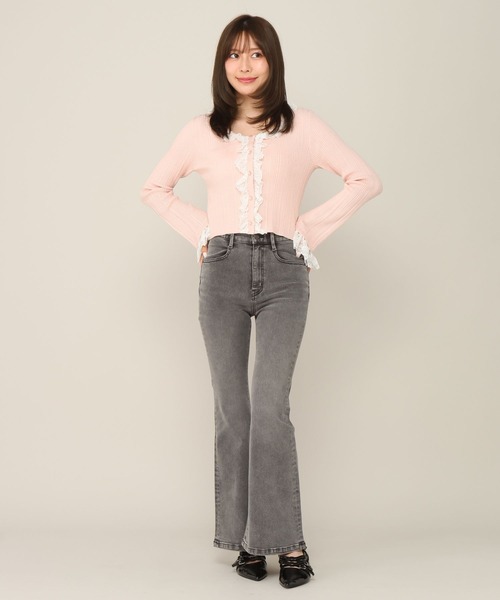 Heather(ヘザー)の「レーストリムニットカーディガン 1063912(カーディガン/ボレロ・レディース・ピンク/アイボリー/ブラウン・FREE)」の20枚目の写真