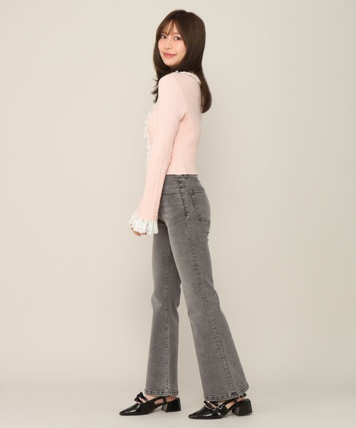 Heather(ヘザー)の「レーストリムニットカーディガン 1063912(カーディガン/ボレロ・レディース・ピンク/アイボリー/ブラウン・FREE)」の21枚目の写真