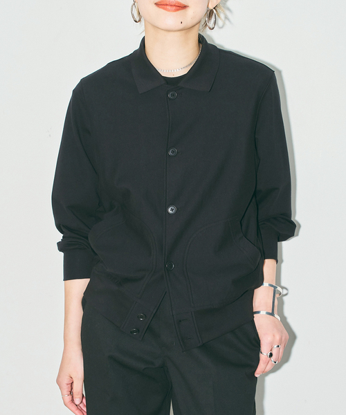 CITYSHOP（シティーショップ）の「SWEAT BLOUSON：カーディガン（カーディガン/ボレロ・レディース・ホワイト/ブラック/ライトグレー・FREE）」の3枚目の写真